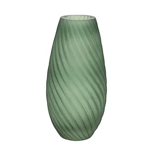 Hestia Handmade Coloured Glass Vase - Green