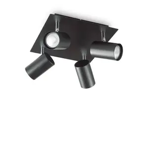 Luminosa Spot 4 Light Ceiling Light Black