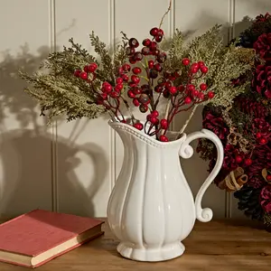 Gladestry Classical Pitcher Christmas Table Decoration Jug Flower Vase