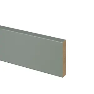 GoodHome Ashmead Matt reed green Smooth Cornice & pelmet, (L)2400mm (H)16mm