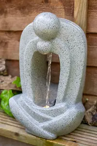 Kelkay Zen Pour with Lights Mains Plugin Powered Water Feature