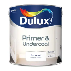 Dulux White Wood Primer & undercoat, 2.5L