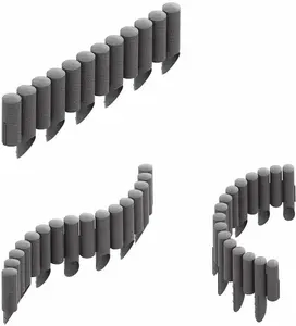 Garden Edging Palisade Border Edge Cellfast Sturdy Frost Resistant Multipacks Graphite UK 4.6m - 15ft