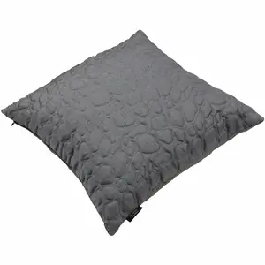 Bloxom Square Throw Cushion Charcoal Grey / 60 x 60cm