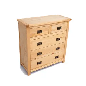 Lugo 5 Drawer Chest of Drawers Bras Drop Handle