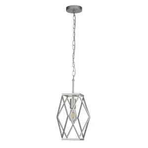 Lighting Collection Carrabelle Satin Silver Pendant