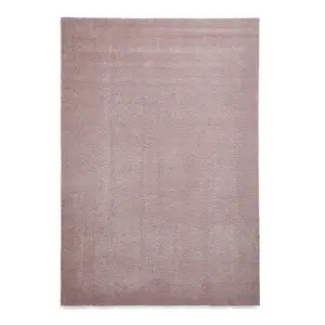 Rose Plain Shaggy Rug, 17mm Thick Stain-Resistant Rug, Modern Rug for Bedroom, LivingRoom, & DiningRoom-160cm X 230cm