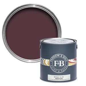 Farrow & Ball Dead Flat Mixed Colour 222 Brinjal 2.5 Litre