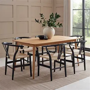 DUSK Heidi Solid Oak 4-6 Seater Dining Table - Natural