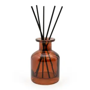 Candlelight Burnt orange Glass Jar Meadow Reed diffuser, 100ml