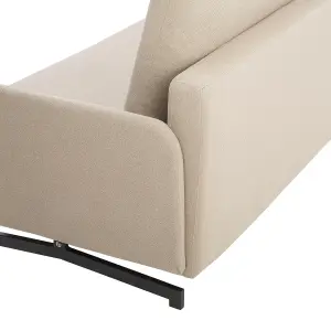 Beliani Retro Sofa Bed BELFAST Beige