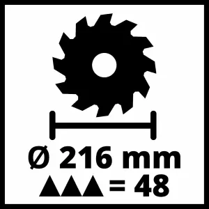 Einhell Sliding Mitre Saw 215mm Drag Crosscut 1600W Adjustable Cutting Tool - TC-SM 216