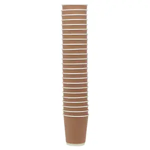 URBNLIVING Double Wall Disposable Hot Drink Cups for Coffee, Chocolate, and Tea 8oz x 500