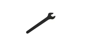 Laser Tools 5820 Single Open-End Ended Spanner 65mm