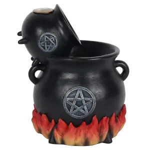 Something Different Cauldron Backflow Incense Burner Black (One Size)