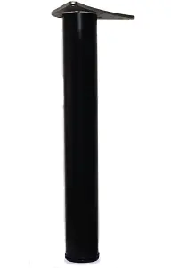 Adjustable Breakfast Bar Worktop Support Table Leg 1100mm - Colour Black - Pack of 3