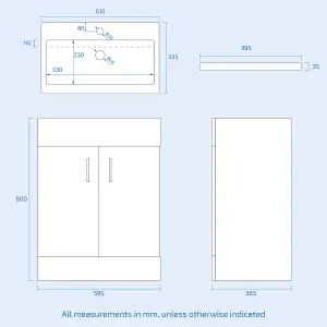 Nes Home 1100mm Freestanding Grey Basin Vanity Unit & Back To Wall Toilet