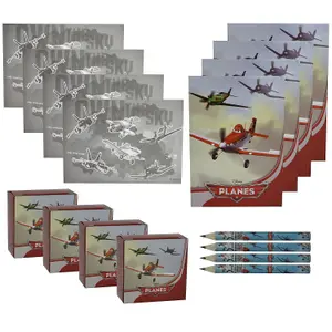 Disney Planes Party Favours Set (Pack of 16) Multicoloured (One Size)