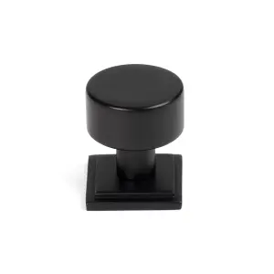 From The Anvil Matt Black Kelso Cabinet Knob - 25mm (Square)