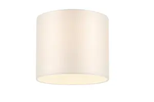 GoodHome Kpezin Cream Fabric dyed Light shade (D)15cm