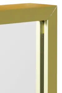 MirrorOutlet Artus Full Length Gold Aluminium Edged Leaner Wall Leaner Mirror 68" X 33" (174CM X 85CM)