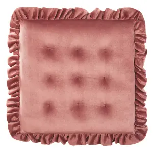 Seating Cushion KALANCHOE Velvet 40 x 40 cm Pink