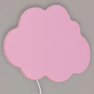 Litecraft Pink LED Cloud Glow Kids Wall Light