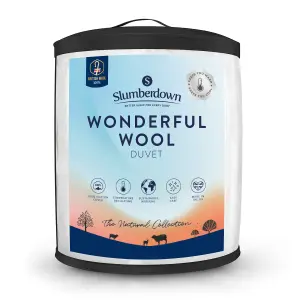 Wonderful Wool King Duvet Temperature Regulating 7-9 Tog Mediumweight All Year Round Quilt 100% British Wool