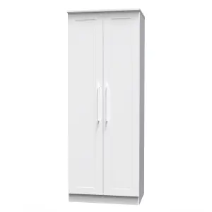 Ripon 2 Door Wardrobe in White Ash (Ready Assembled)