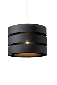 Trio Black Pendant Light shade (D)35cm