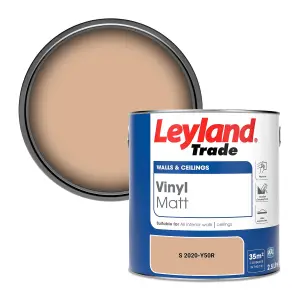 Leyland Trade Vinyl Matt Walls & Ceilings Emulsion Paint (S 2020-Y50R) 2.5L