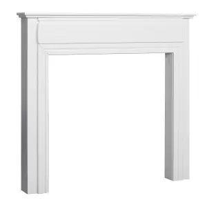 Adam Honley Mantelpiece in Pure White, 48 Inch