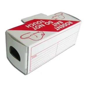 Mouse Bait Box Cardboard Mouse Boxes for Monitoring of Poison Mice Bait Box For Indoors Kitchen or Damp Environments 5 Pieces