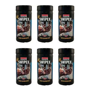 Soudal Swipex Cleansing Wipes - 100 Wipes - Cleaning Wipes - Pack of 6