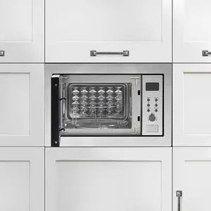 900W Stainless Steel Integrated Microwave and Grill 25L - Perfect for Your Kitchen