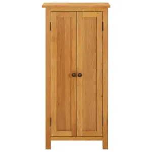 Berkfield Storage Cabinet 50x22x110 cm Solid Oak Wood