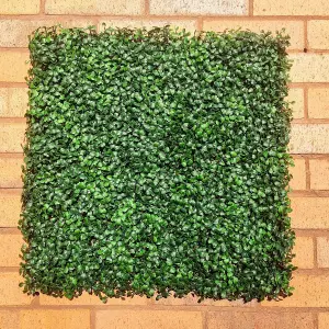 Artificial Flame Resistant Boxwood Hedging Panel 50x50cm