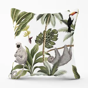 Tropical Sloths Cushions 60cm x 60cm