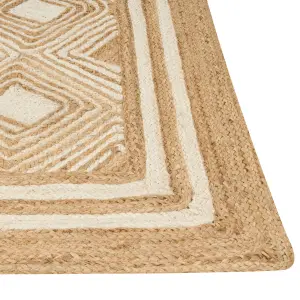 Jute Area Rug 200 x 300 cm Beige MENGEN