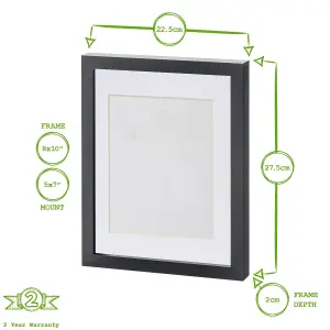 Photo Frames with 5" x 7" Mount - 8" x 10" - Ivory Mount - Pack of 2