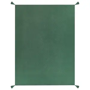 Bedspread LINDULA Cotton 150 x 200 cm Green