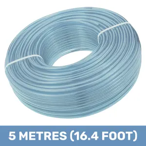 clear flexible pvc pipe/tubing 4mm internal-6mm external suitable for airline water gas oil aquariums and aquatic use