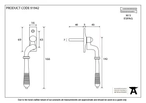 From The Anvil Polished Bronze Reeded Espag - LH