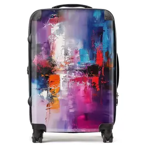 Vibrant Metropolis: A Palette Of Emotions Suitcase - Medium