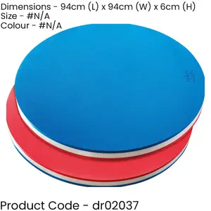 Swimming Pool Raft Float - 94cm Round x 6cm Thick - Water Walk Board