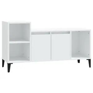 Berkfield TV Cabinet White 100x35x55 cm Engineered Wood