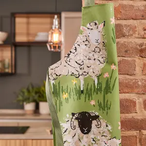 Woolly Sheep Animal Print PVC/Oil cloth Apron