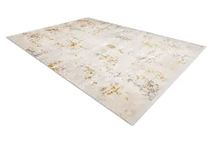 Modern carpet DUKE 51546 cream / gold - Vintage, structured, very soft 280x370 cm