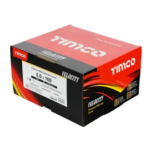 Timco - Velocity Premium Multi-Use Screws - PZ - Double Countersunk - Yellow (Size 5.0 x 100 - 1000 Pieces)