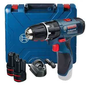 Bosch GSB 120-LI 12v Combi Hammer Drill 2 Speed 2x2ah +GWS 12V-76 Angle Grinder